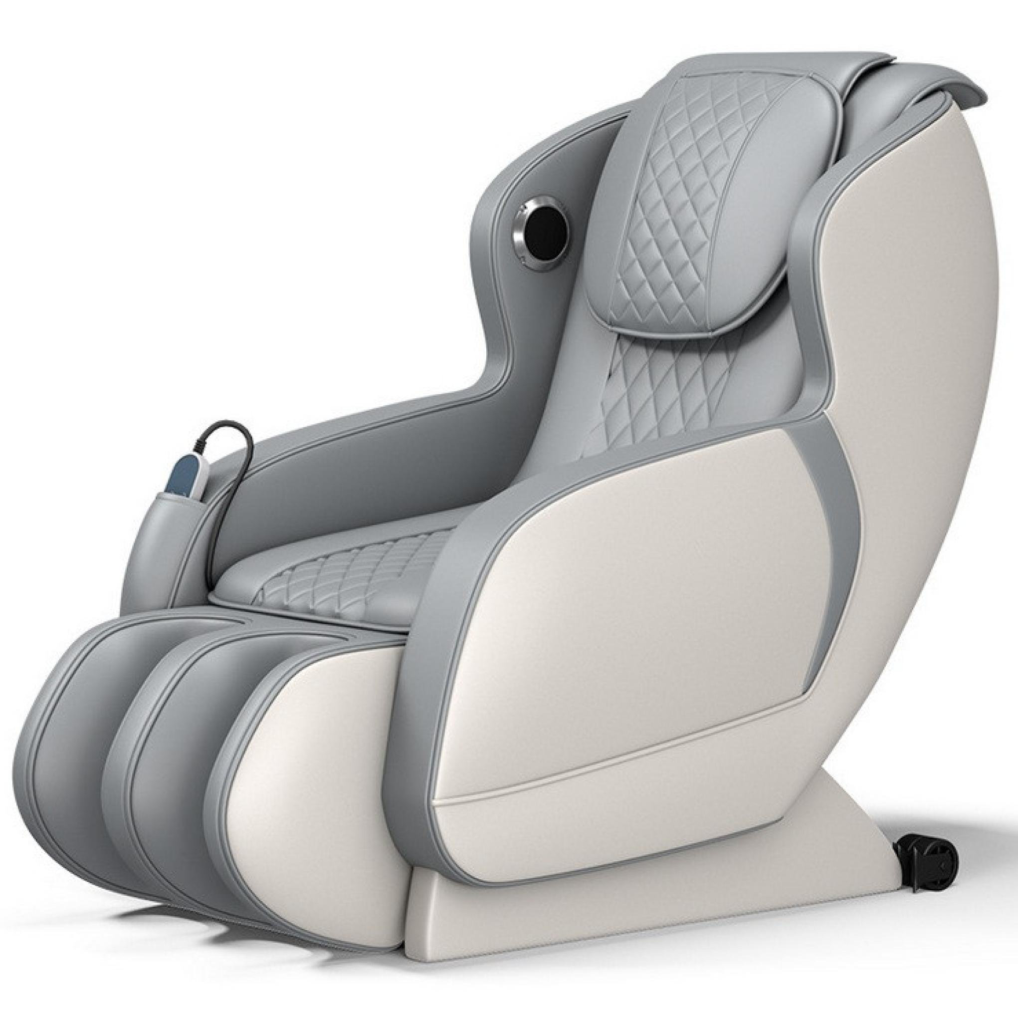Inbox Zero Faux Leather Power Reclining Heated Full Body Massage Chair