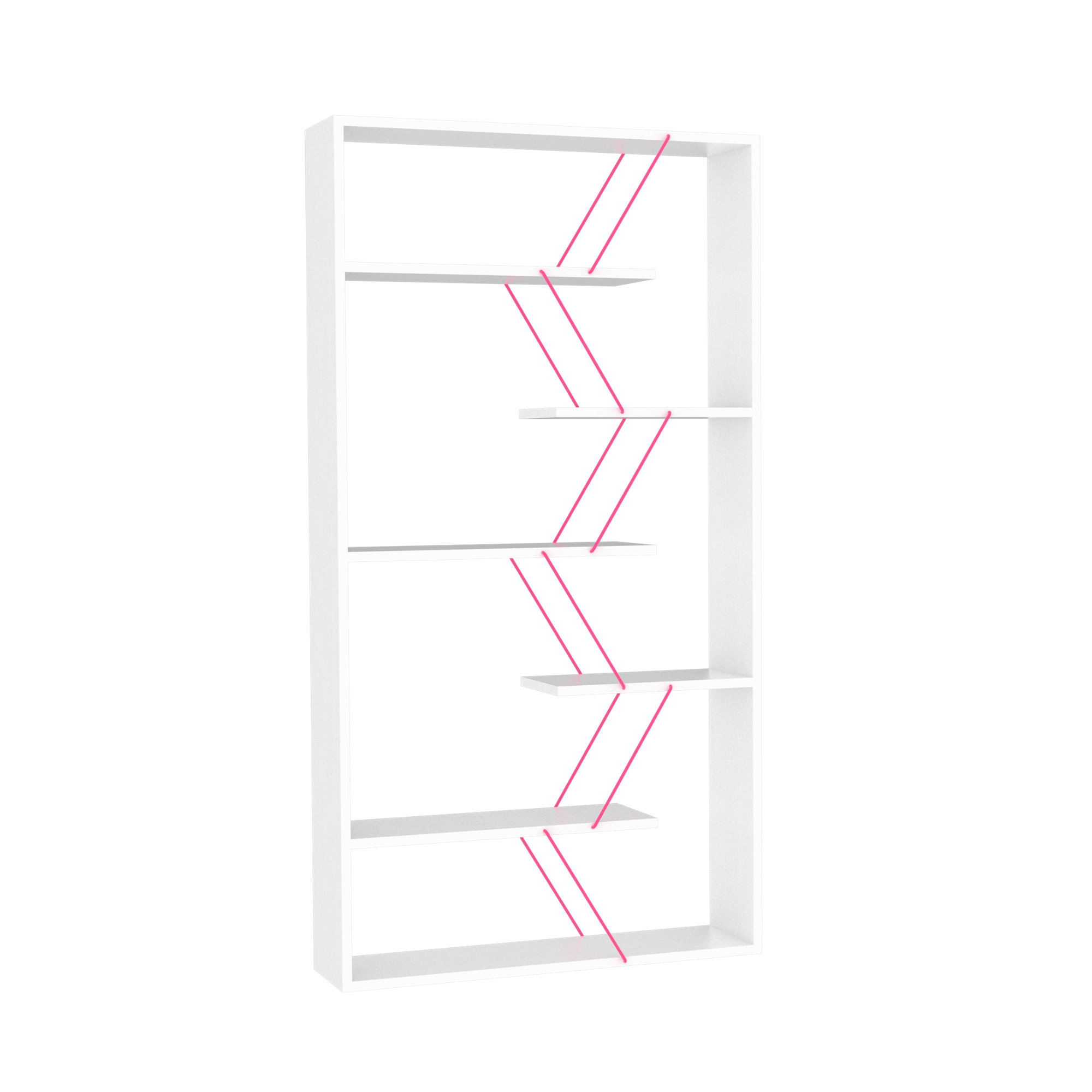 Ebern Designs Ciasia 61.88'' H x 32.87'' W Wood Standard Bookcase Wayfair