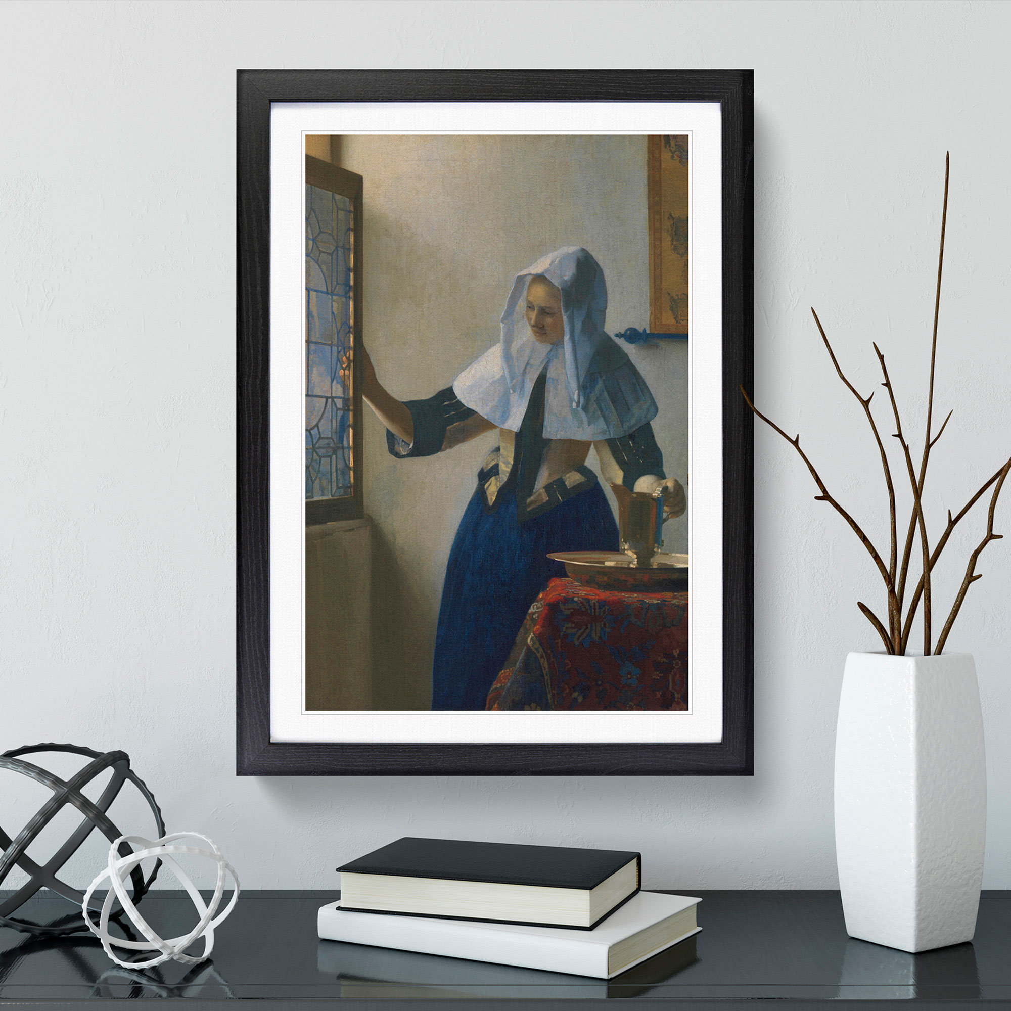 East Urban Home Young Woman with a Water Pitcher by Johannes Vermeer ...