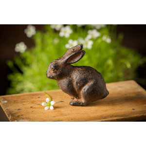 Charlton Home® Tignall Cast Iron Bunny Rabbit & Reviews | Wayfair