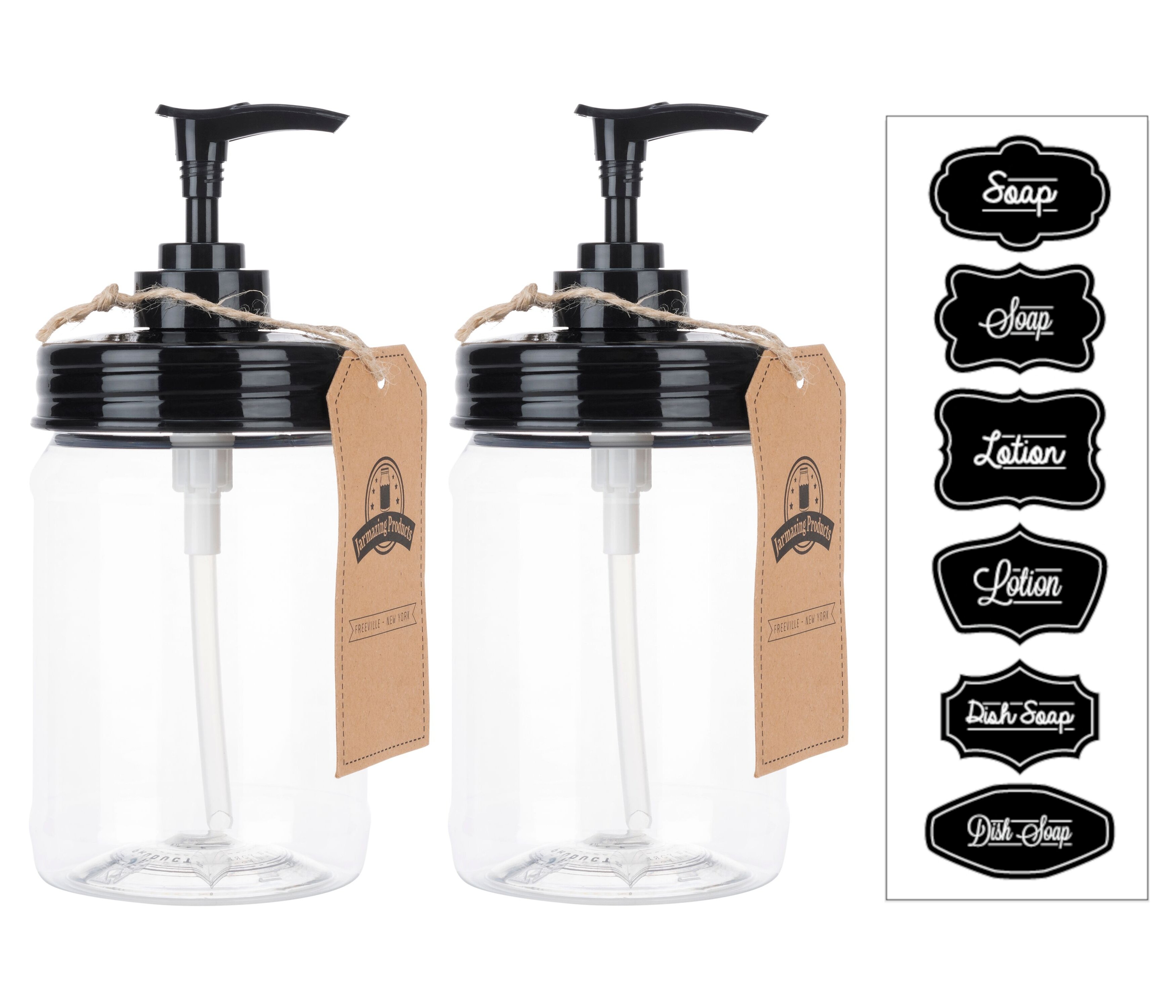 500ml Mason Jar Soap Dispenser Stainless Steel Mason Jar Lid and Hand Soap Pump 