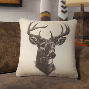 deer accent pillow