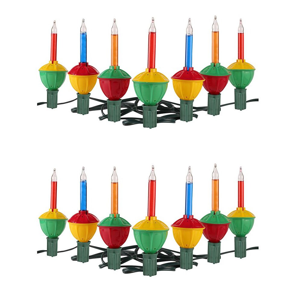 Tupkee Christmas Bubble Lights Set of 7 MultiColor Lights for