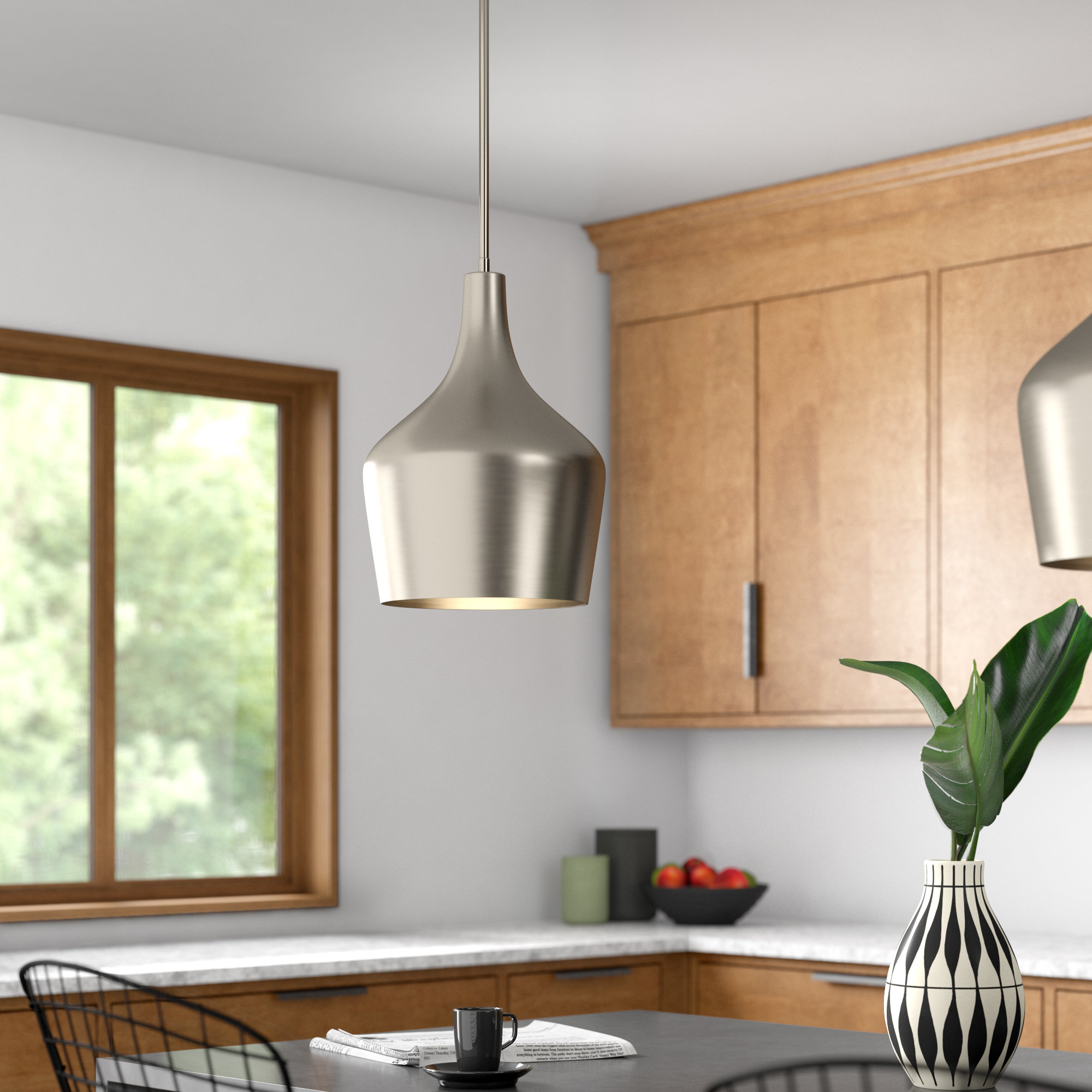 Mercury Row® Venegas 1Light Single Bell Pendant & Reviews Wayfair