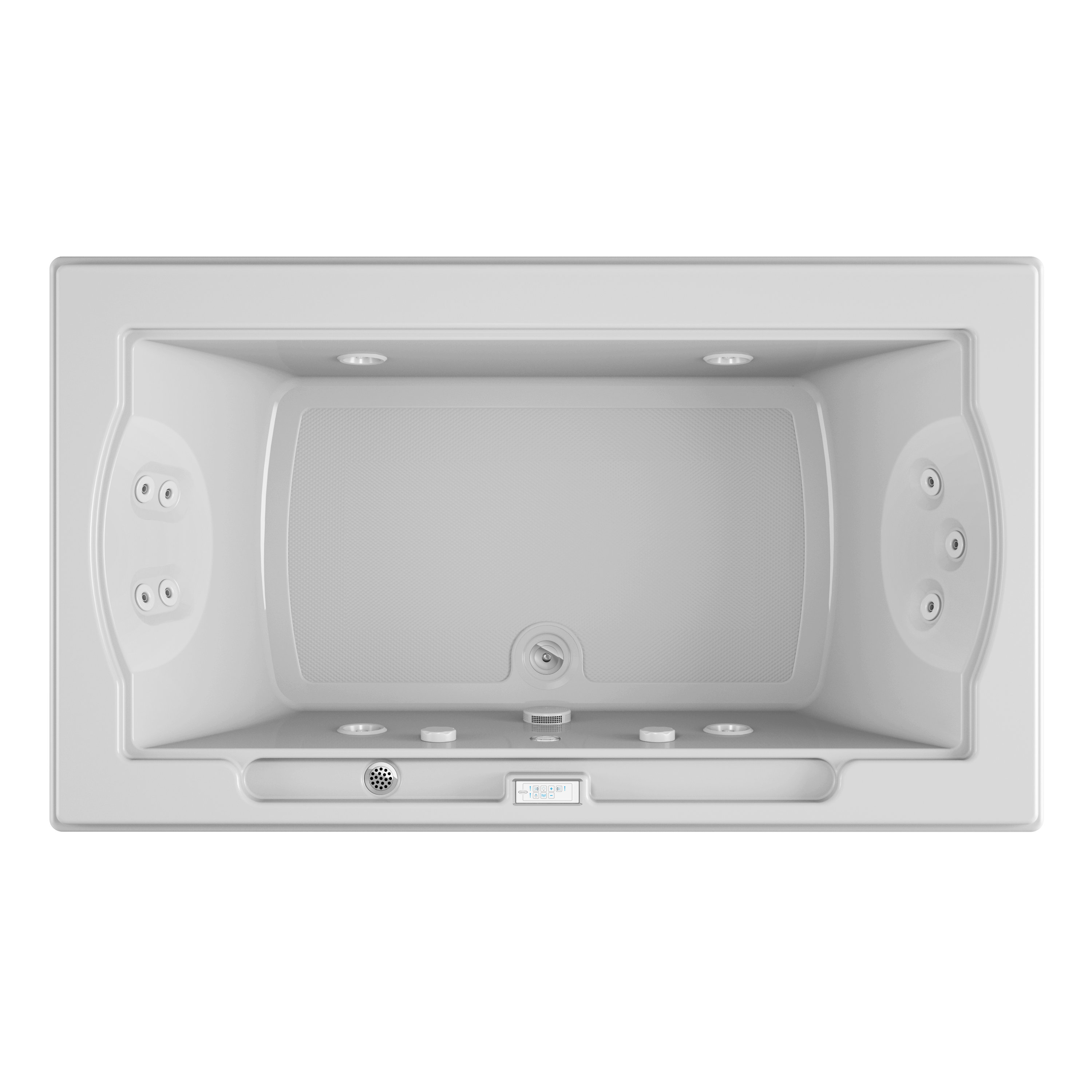 JACUZZI® Fuzion® 72" x 42" Drop in/Undermount Whirlpool Acrylic Bathtub