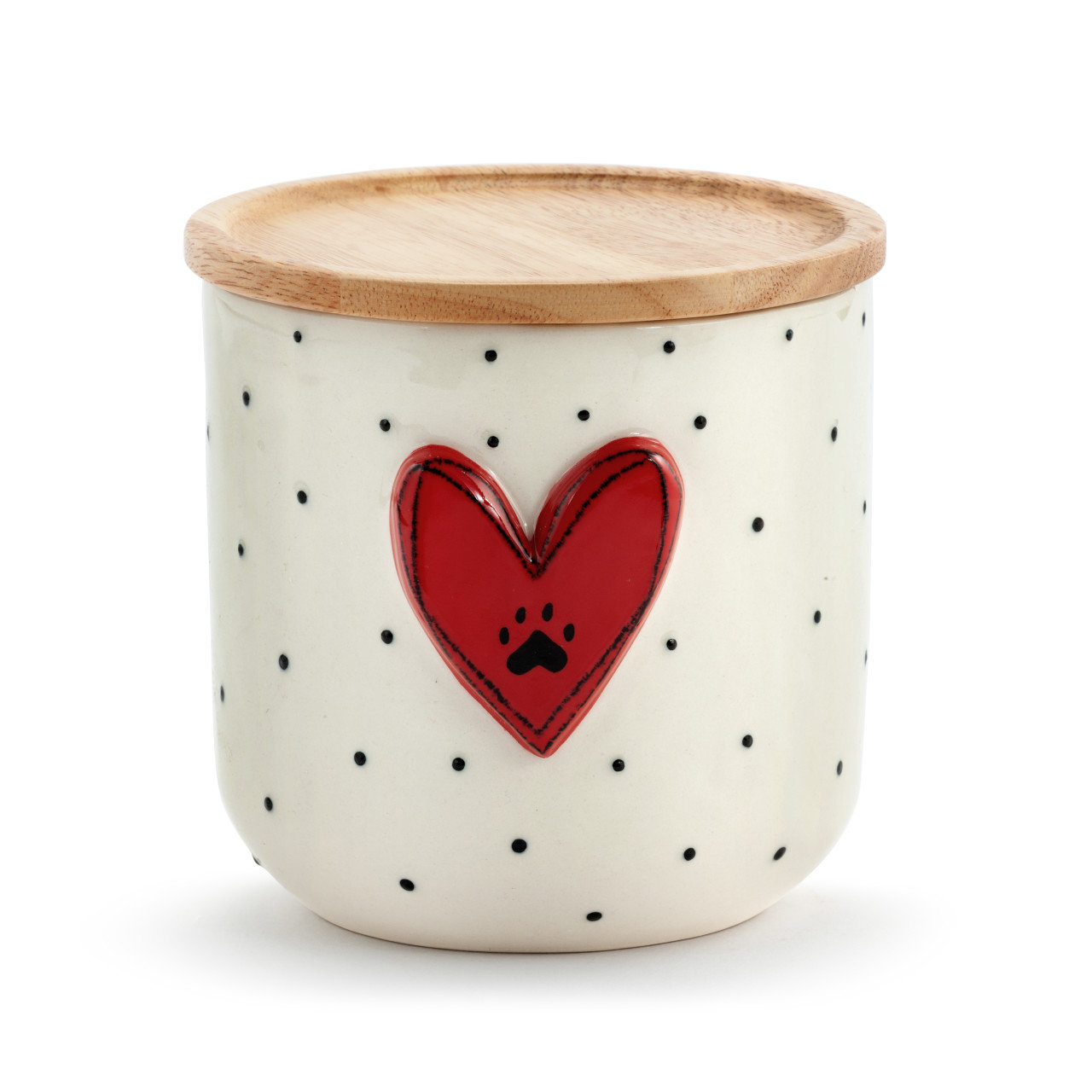Winston Porter Paw Print Heart Kitchen Canister Wayfair
