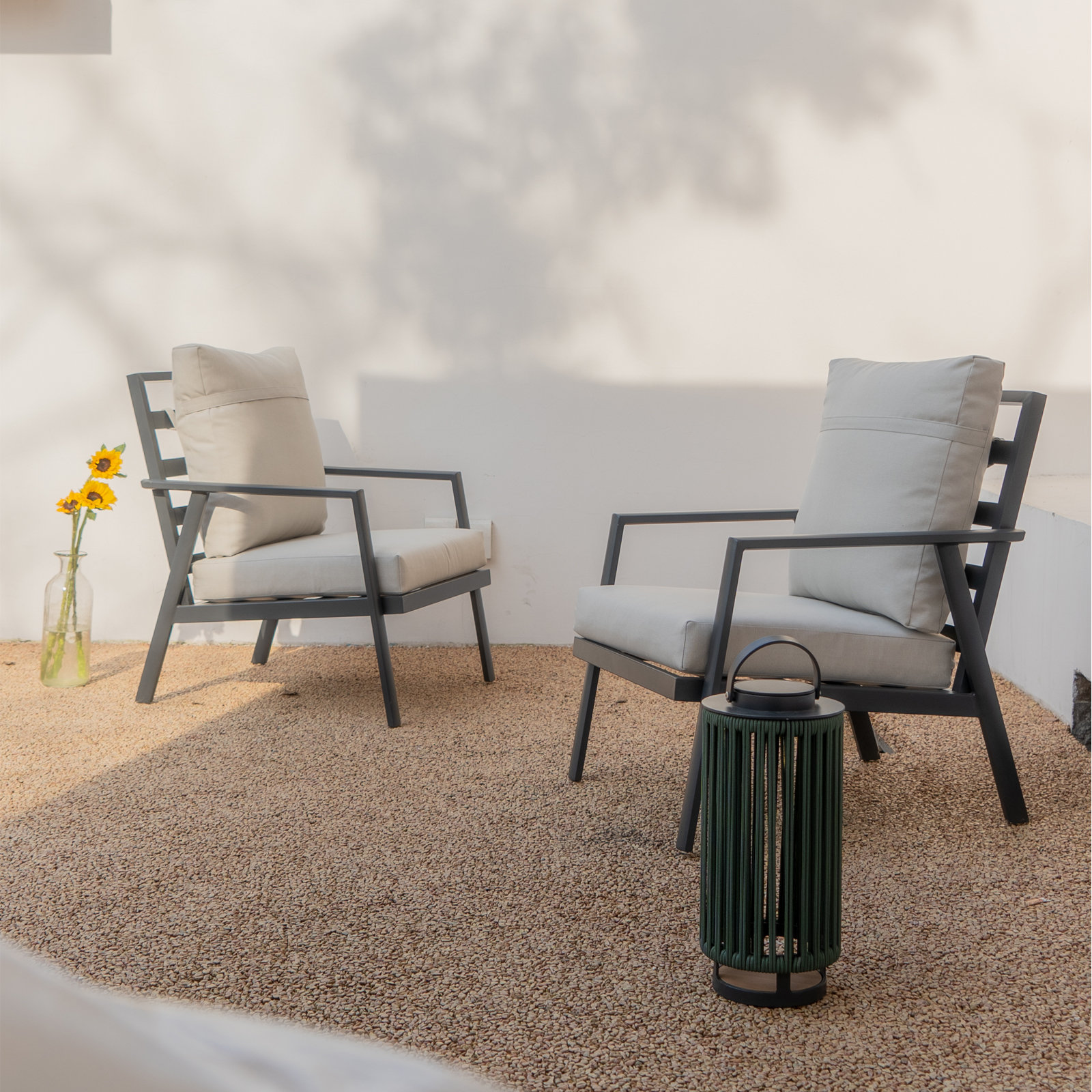 Latitude Run® 2 Pieces Patio Furniture Sets High Back Outdoor Sectional Sofa Set Wayfair