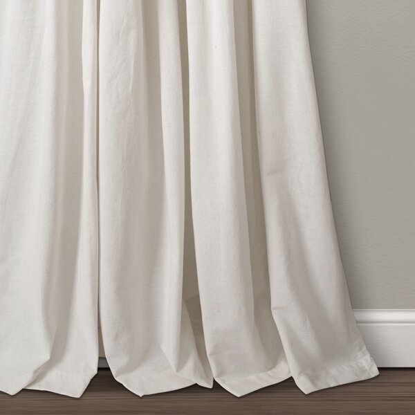 Gracie Oaks Ruya Semi-Sheer Curtain Panel & Reviews | Wayfair