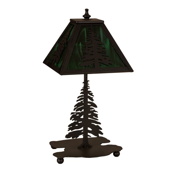 新品、未使用品) Tiffany Style Lamps Baroque Small Table Desk Light 15 Inches Tall  Stai