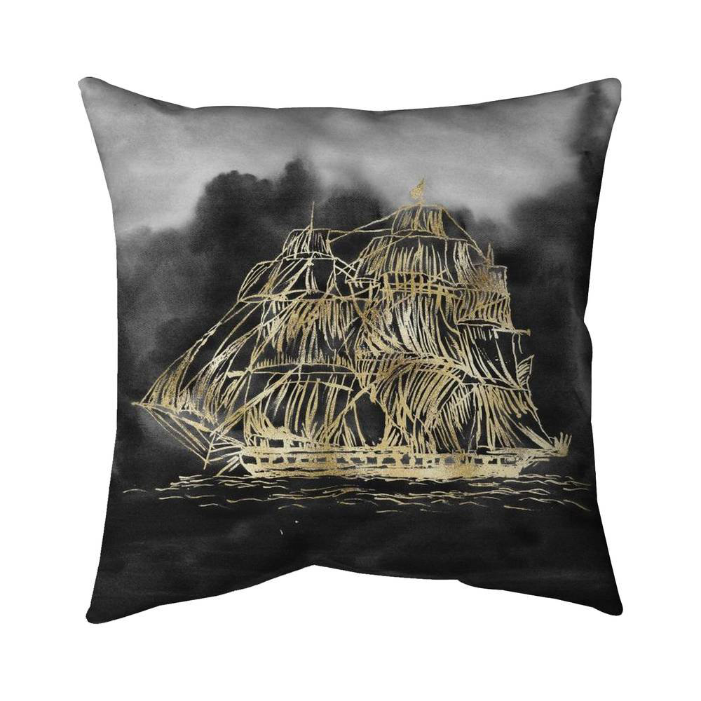 Begin Edition International Inc. Illustration of a Old Sailing Ship Indoor / Outdoor Square