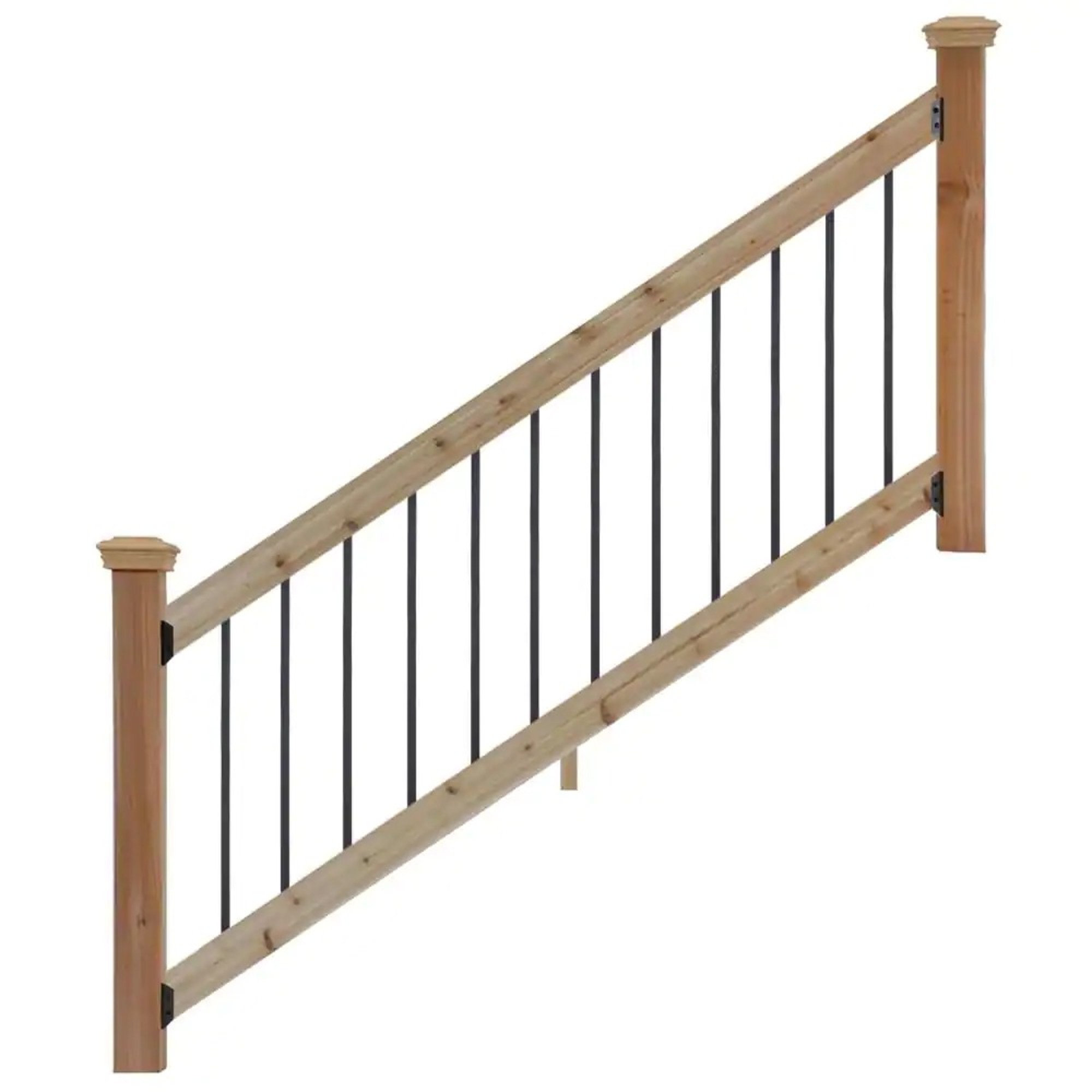 ProWood 6 ft. Stair Railing Kit with Square Aluminum Balusters | Wayfair