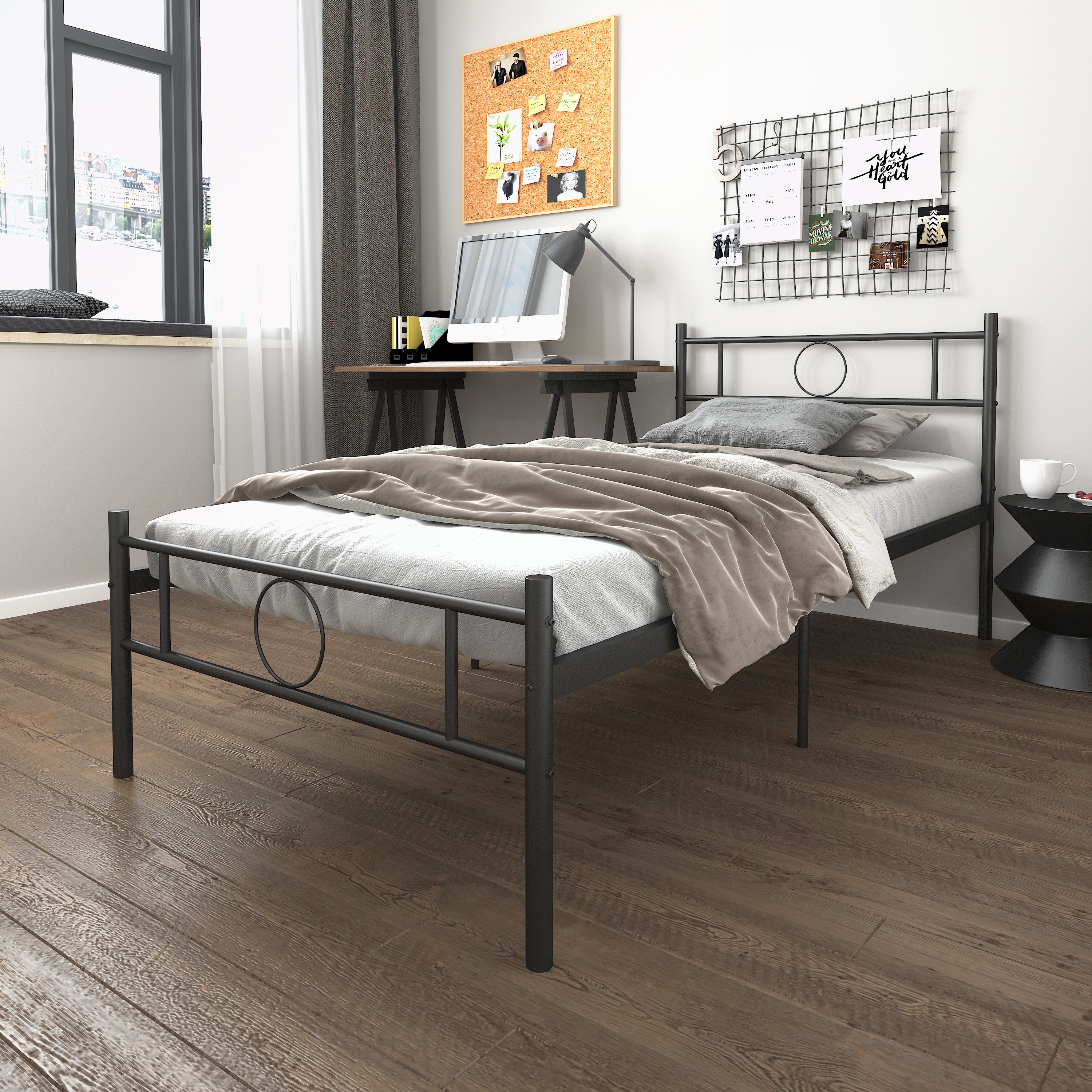 Ebern Designs Kating Metal Bed Wayfair