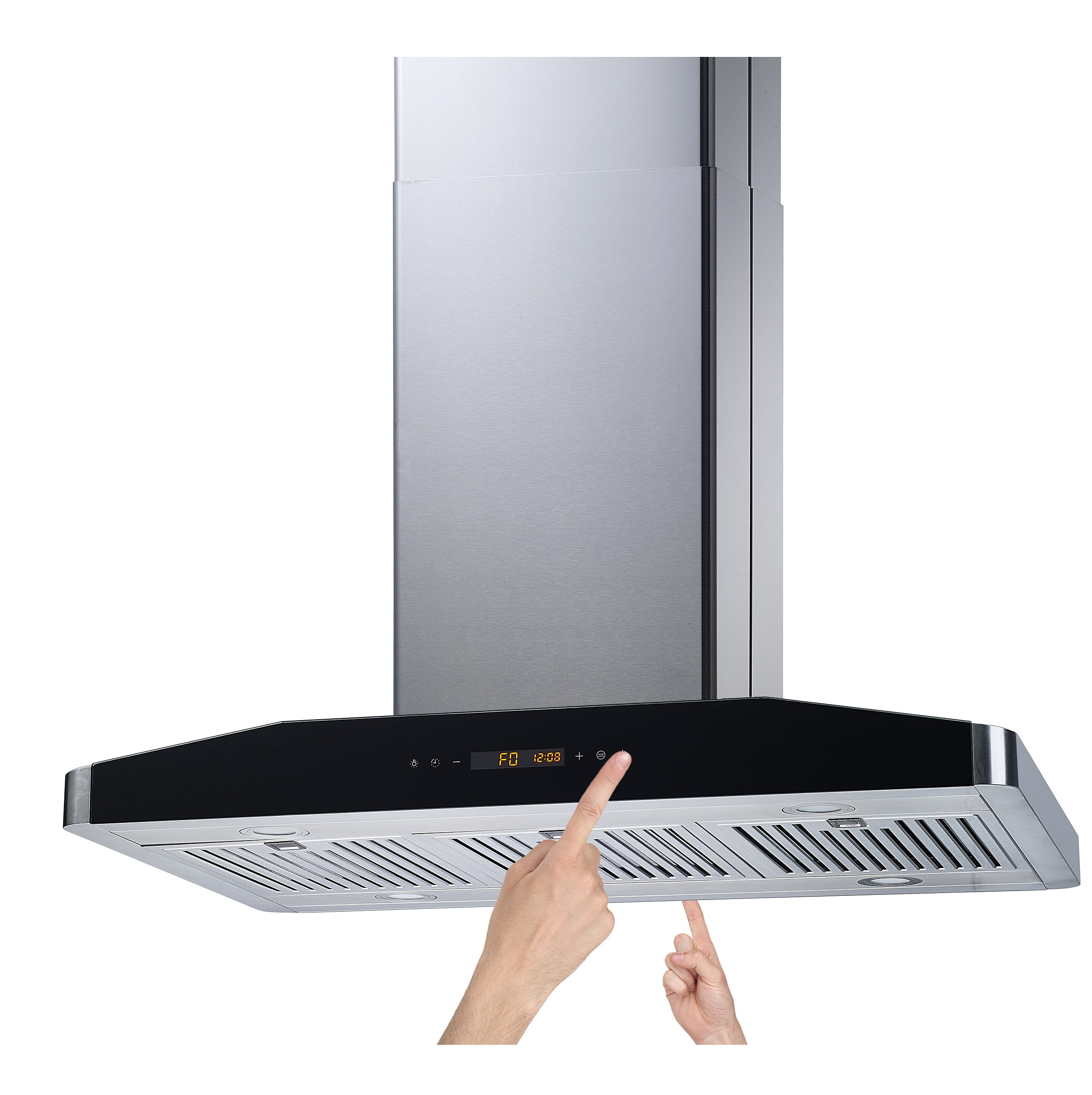 Winflo 36" Elite 439 CFM Convertible Island Range Hood in Stainless