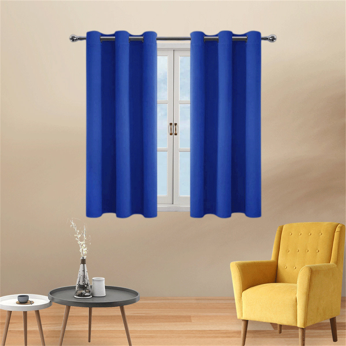 Eider & Ivory™ Hubbard Polyester Room Darkening Curtain Pair Wayfair