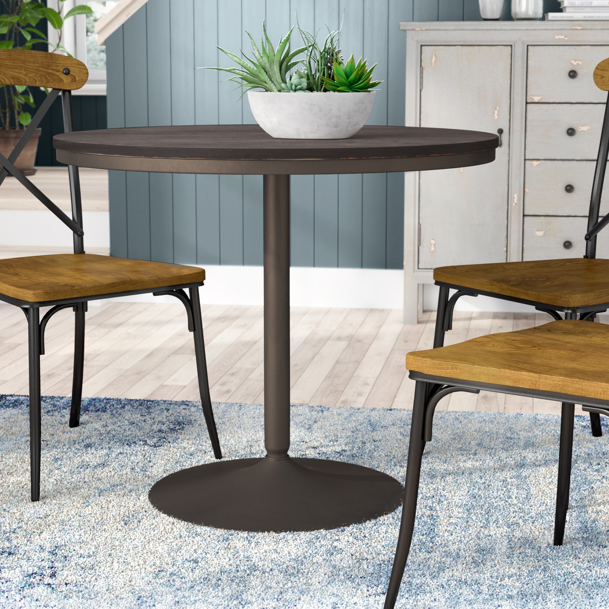 Laurel Foundry Modern Farmhouse Chambord 36'' Pedestal Dining Table ...