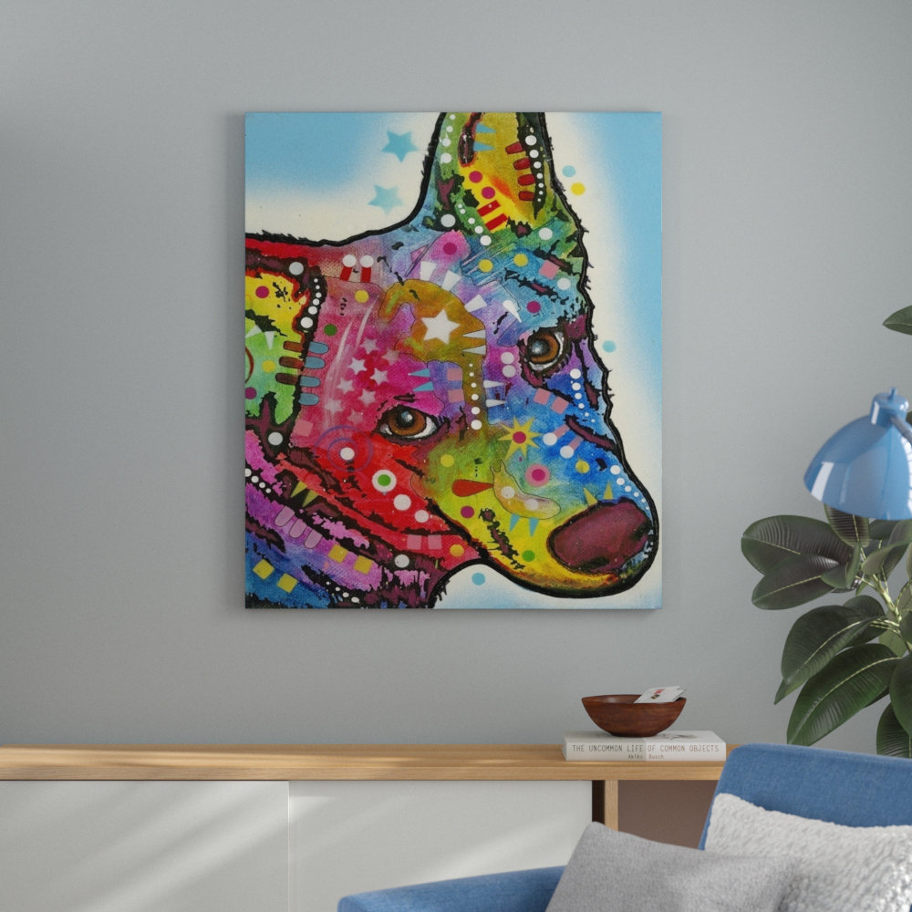 Ebern Designs Aussie Sheep Dog by Dean Russo - Print | Wayfair