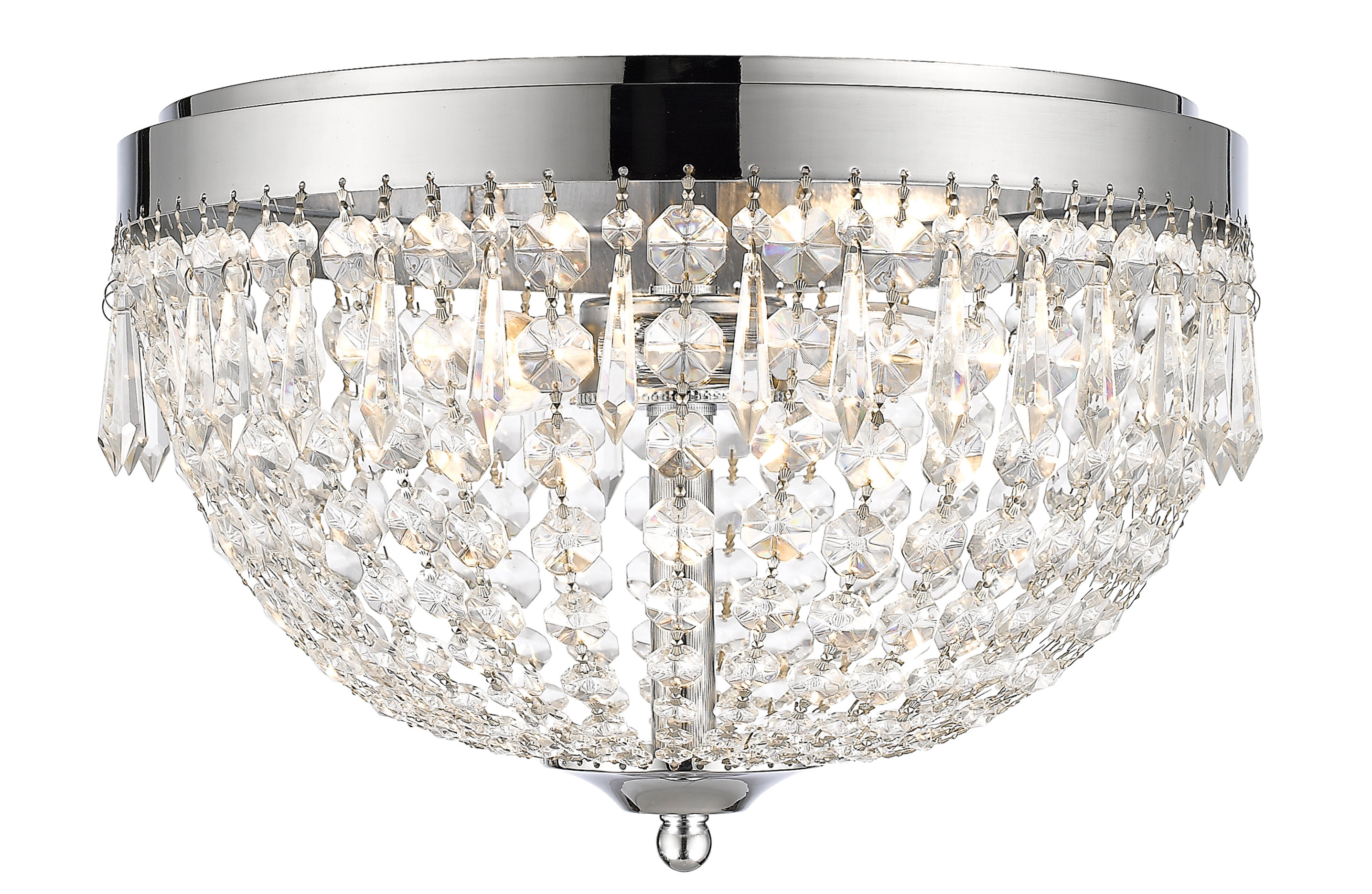 Rosdorf Park Dora Crystal Flush Mount Wayfair