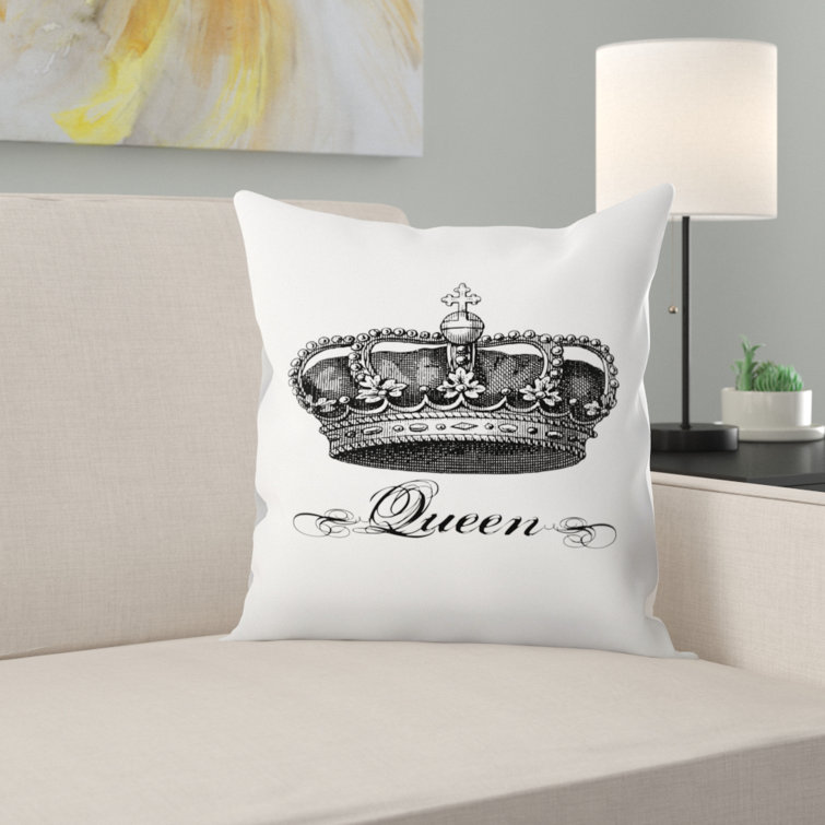 crown decorative pillow