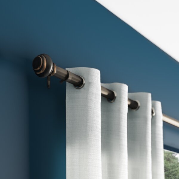 3 sizes 5 colors Urbanest Oval Window Drapery Curtain Rod Set 5/8" Dia 