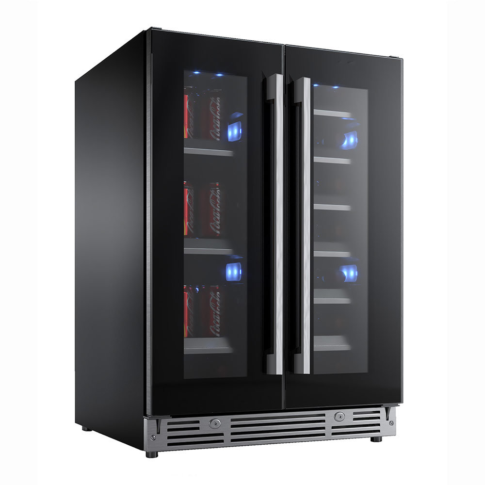 XO Appliance 49 Cans (12 oz.) BuiltIn Beverage Refrigerator with Wine