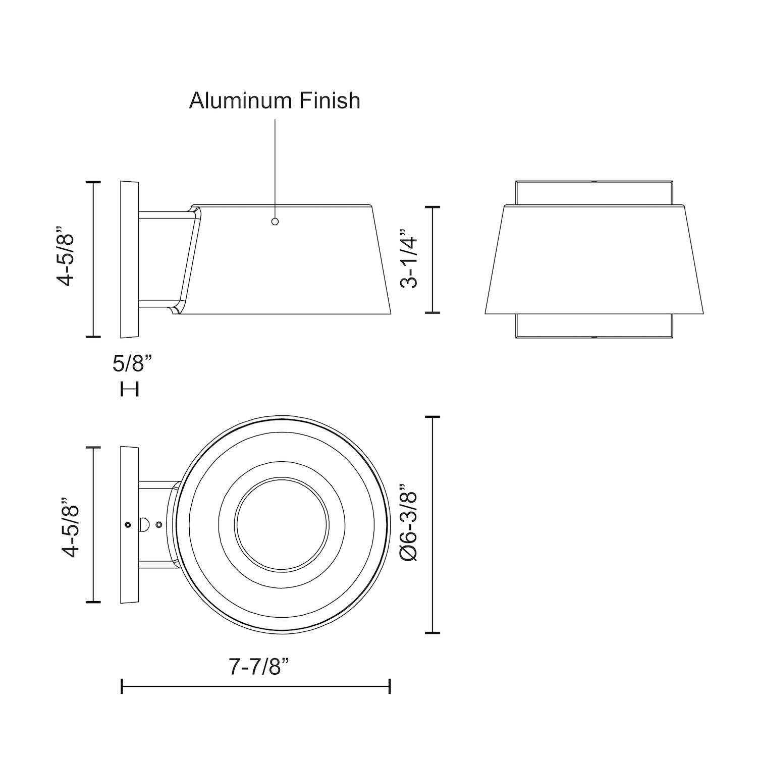 Kuzco Lighting Carson Aluminum LED Wall Light | Wayfair