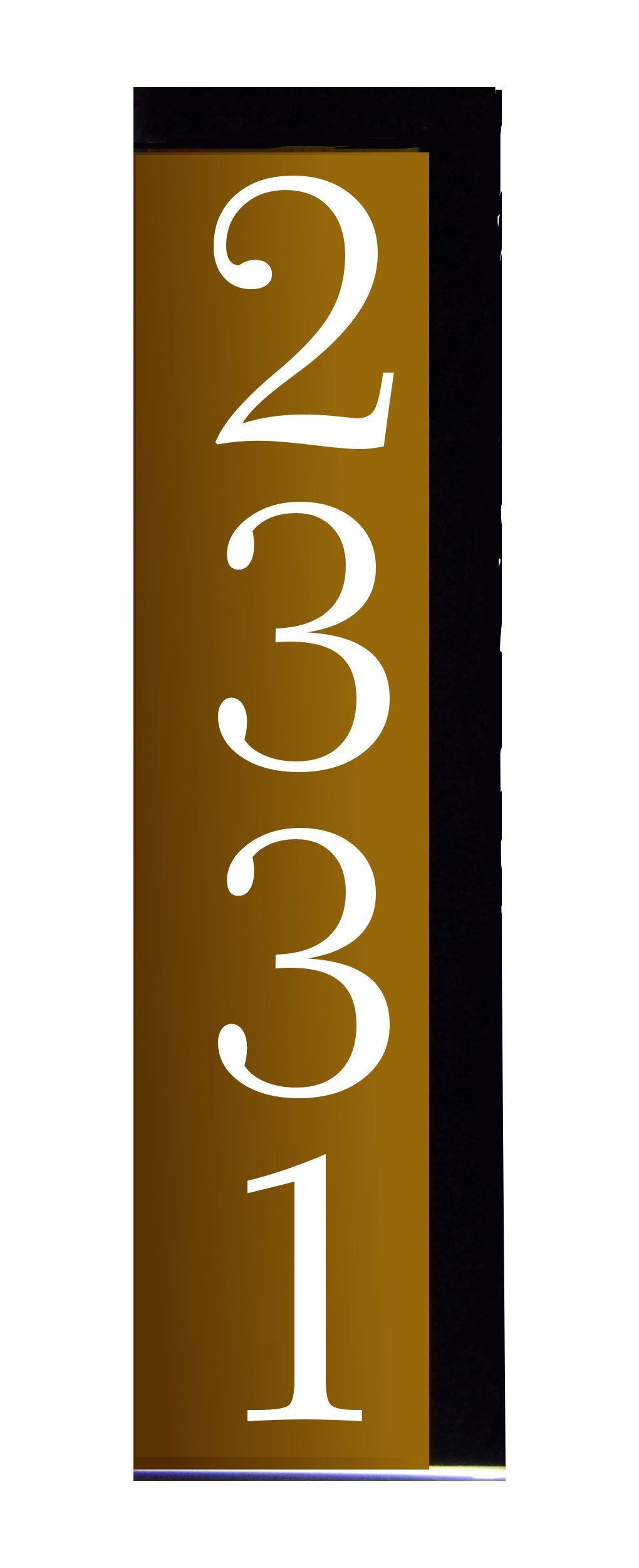 EZStreetSigns Vertical LED address sign with solar panel | Wayfair