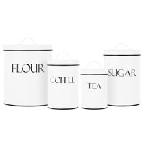 Wayfair | White Kitchen Canisters & Jars You'll Love in 2022
