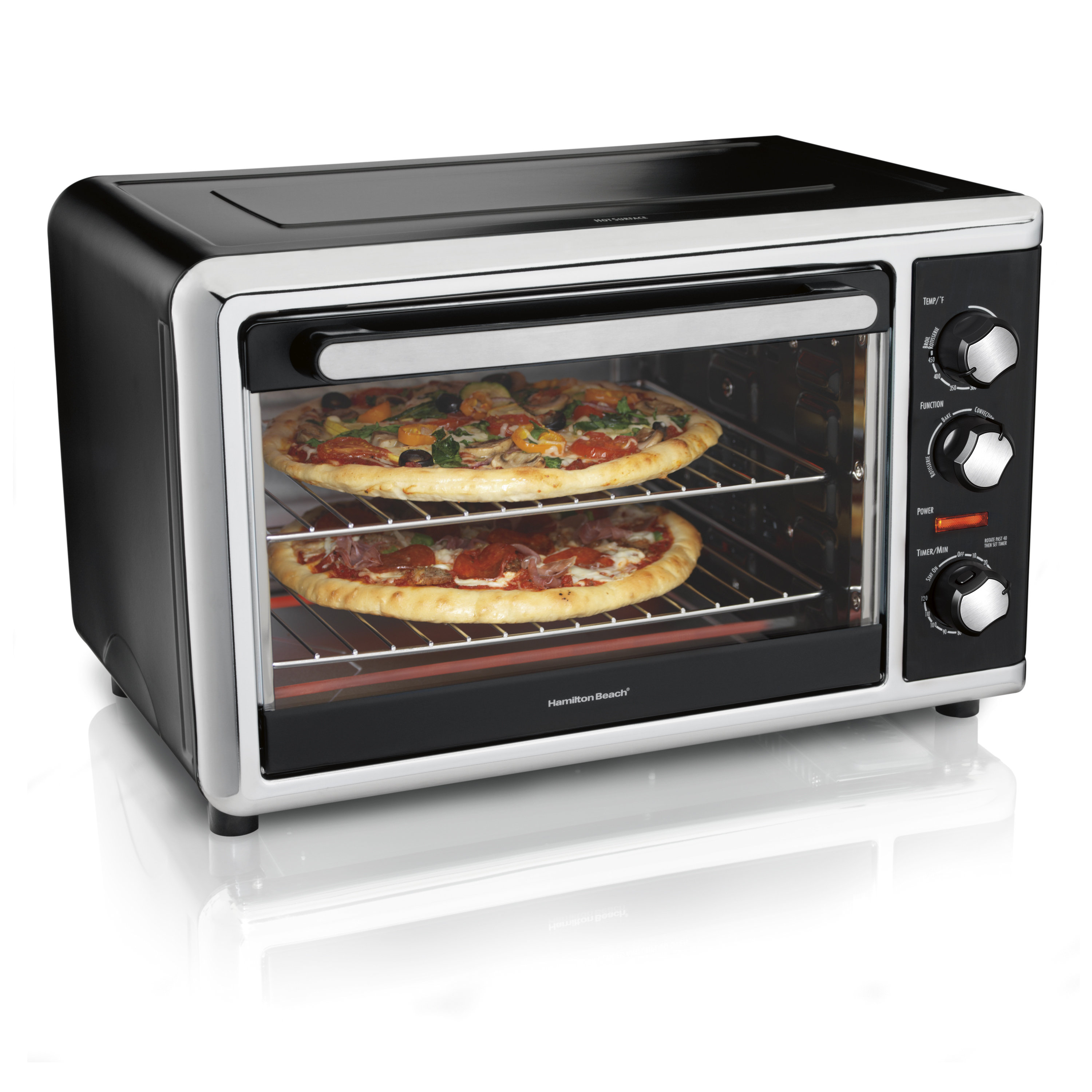 large toaster oven with rotisserie