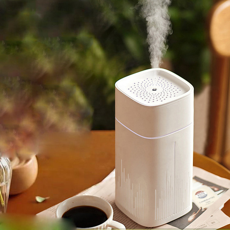 Small Humidifiers For Bedroom (1L), Mini Portable USB Humidifier For Plants, Personal Desk Cool Mist Humidifier With 5 Cotton Filter, Rainbow Night ...
