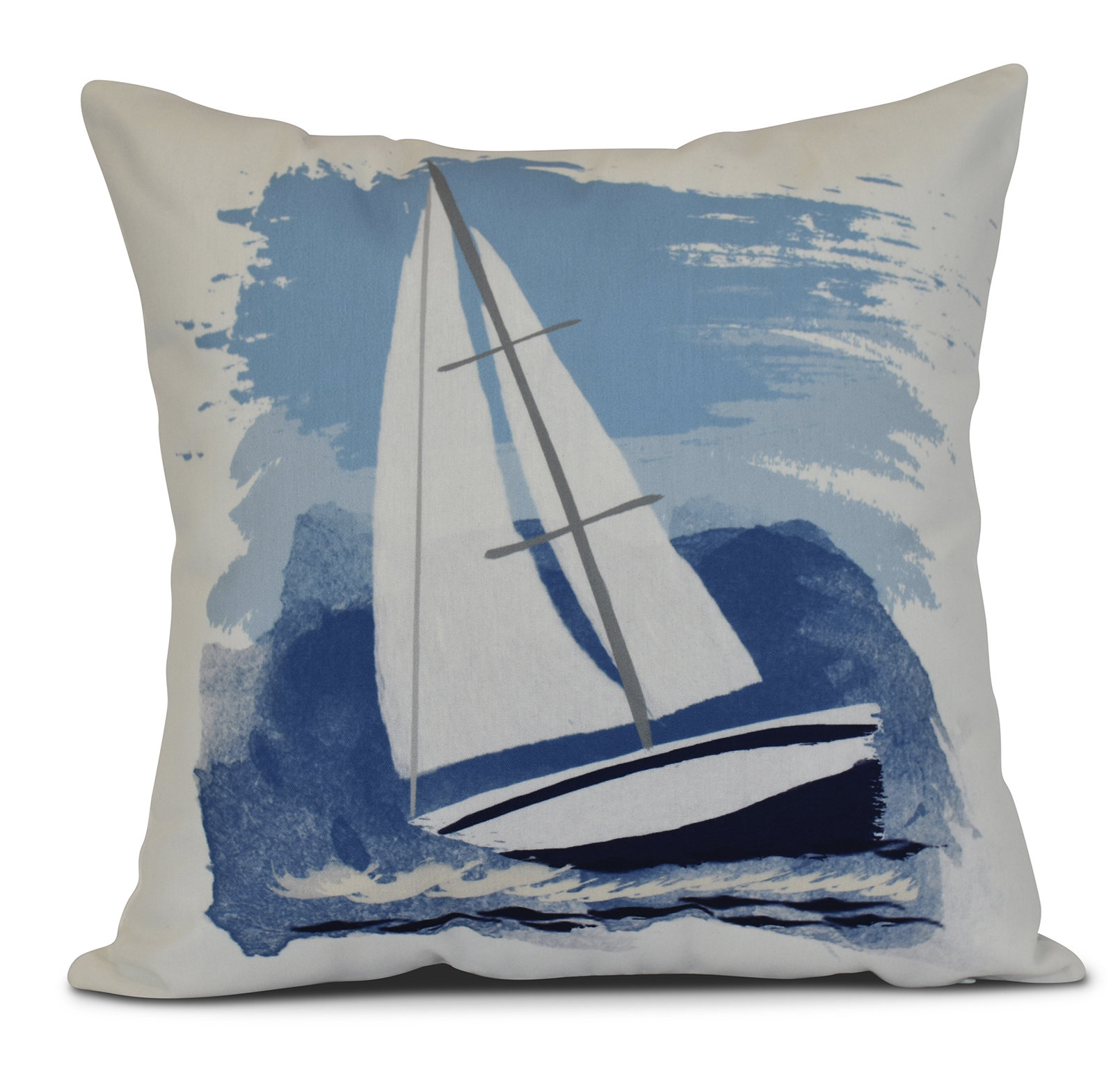 Beachcrest Home Synthia Sailing the Seas Outdoor Throw Pillow & Reviews