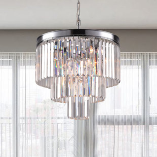Saynsberry 7 Lights Chrome Chandelier 