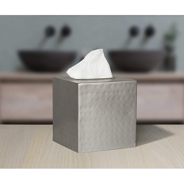 Tissue Dispenser with Magnetic Cover,Grey Facial Acrylic Tissue Box Tissue Holder