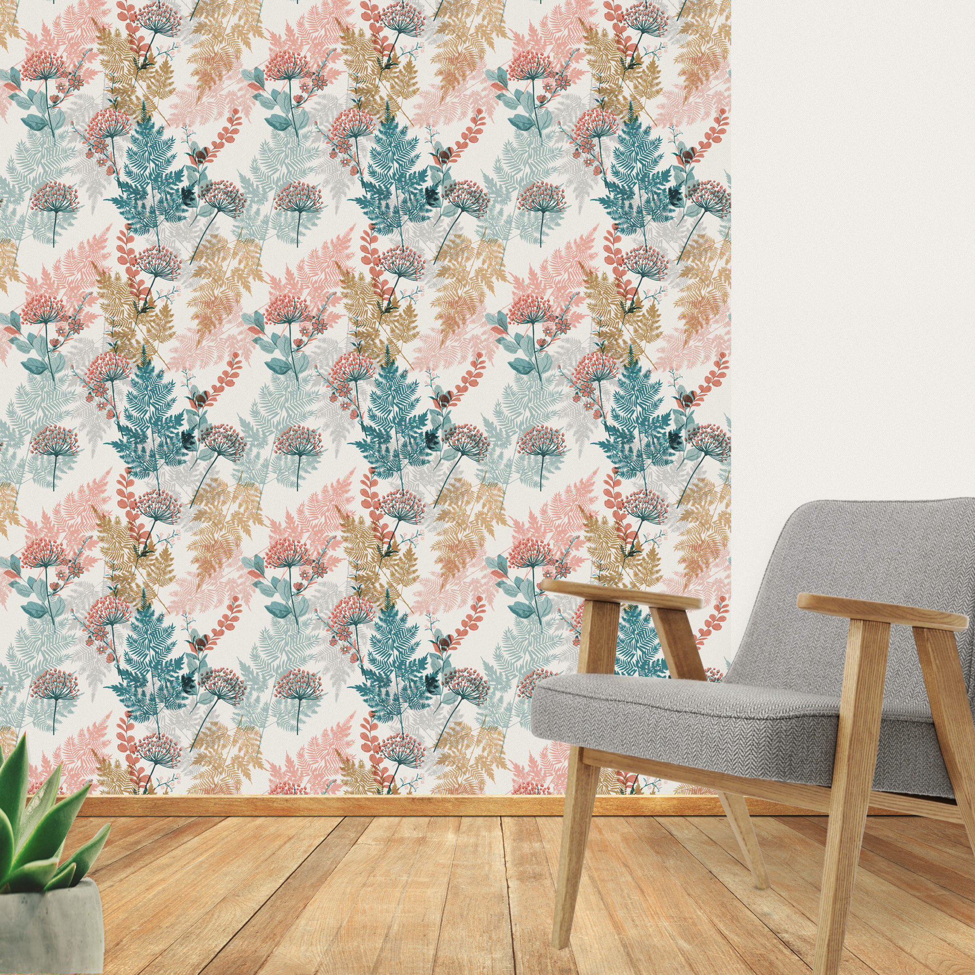 Ebern Designs Aasif 3m x 1.2m Textured Matte Peel and Stick Wallpaper