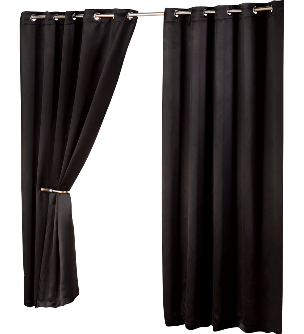 Zipcode Design Thermovorhang-Set Delray mit Ösen, verdunkelnd