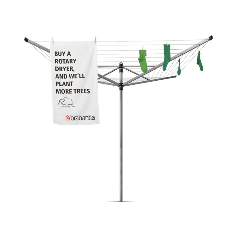 164FT Rotary Garden Washing Line Clothes Airer Dryer Umbrella Hanger Drying Rack 