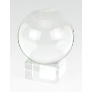 Crystal Ball Stand Glass Stand Display Large Clear Ball Sphere Stand 