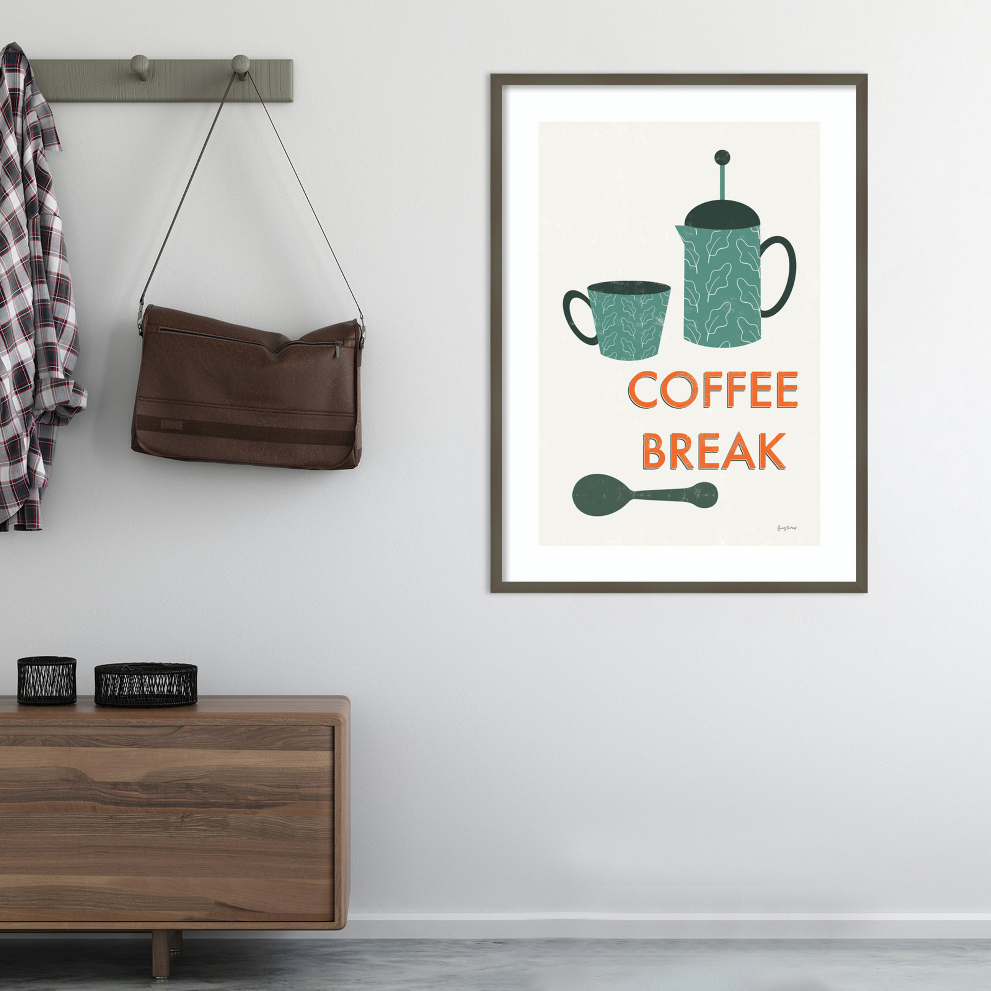 Amanti Art Becky Thorns Retro Kitchen Coffee II by Becky Thorns