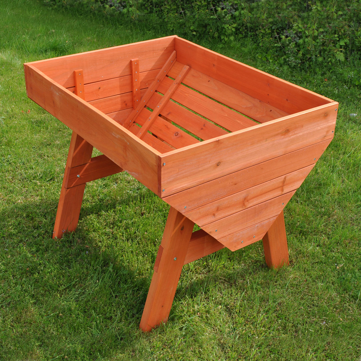 Dakota Fields VegTrough Medium Wooden Raised Vegetable Bed Planter