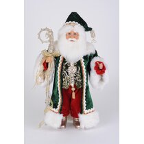Karen Didion Christmas Elegance Santa Christmas Figurine 19.25 Inch 