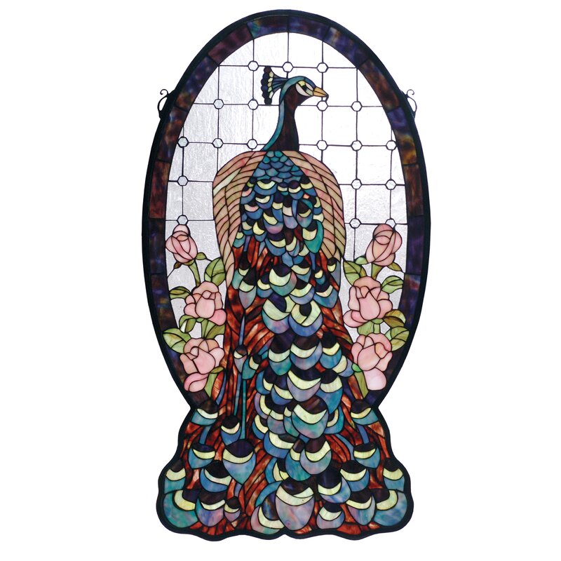Stained Glass Wall Art - Diane Peacock Profile Stained Glass Window