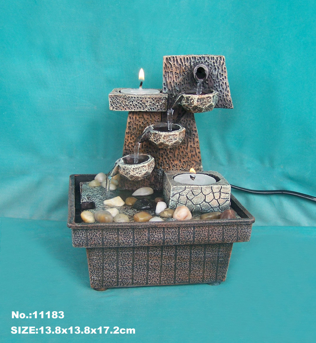 Loon Peak® Abeale Resin Zen Garden Fountain Wayfair