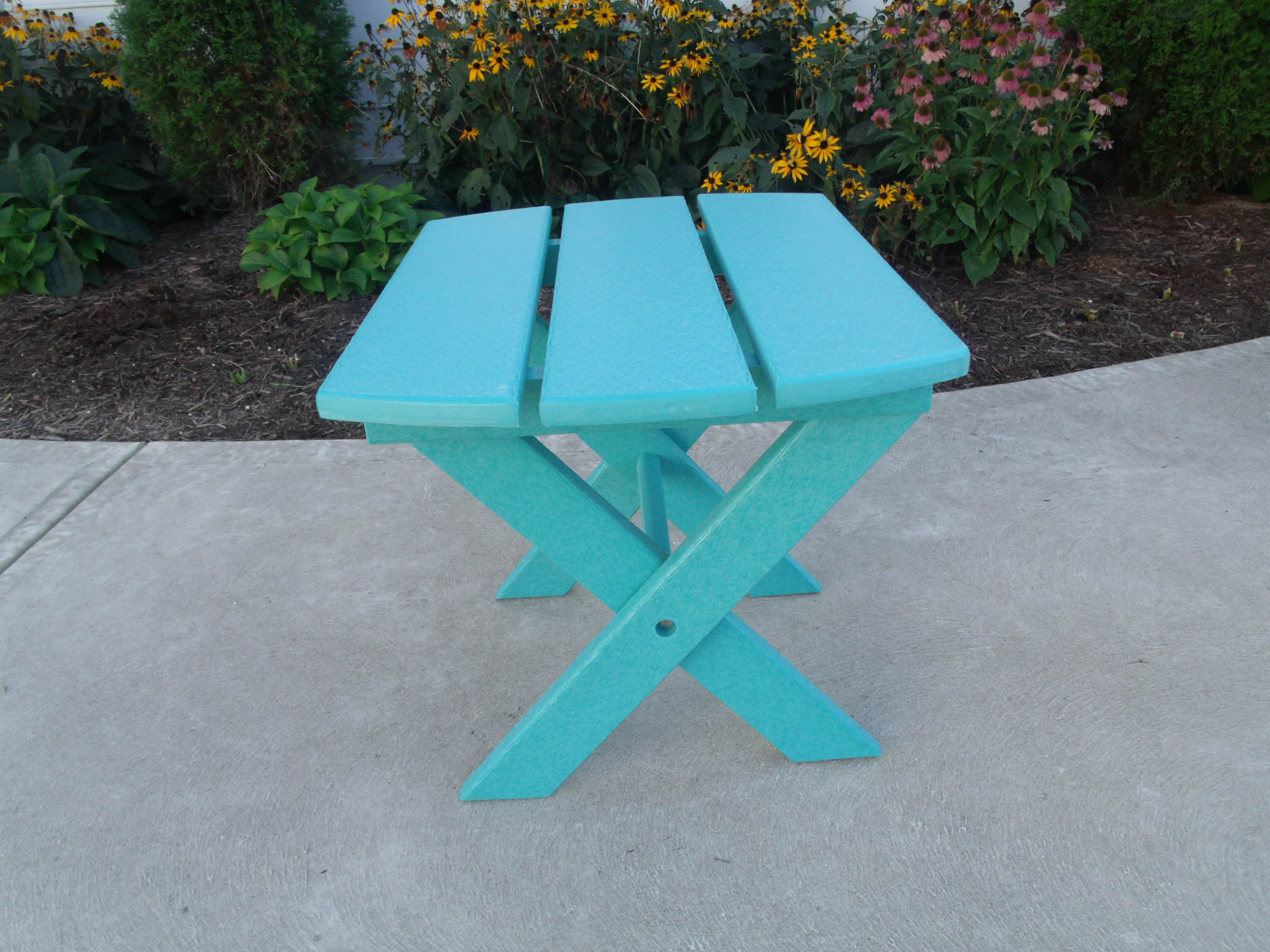 Highland Dunes Castilly Fliptop Outdoor Side Table Wayfair