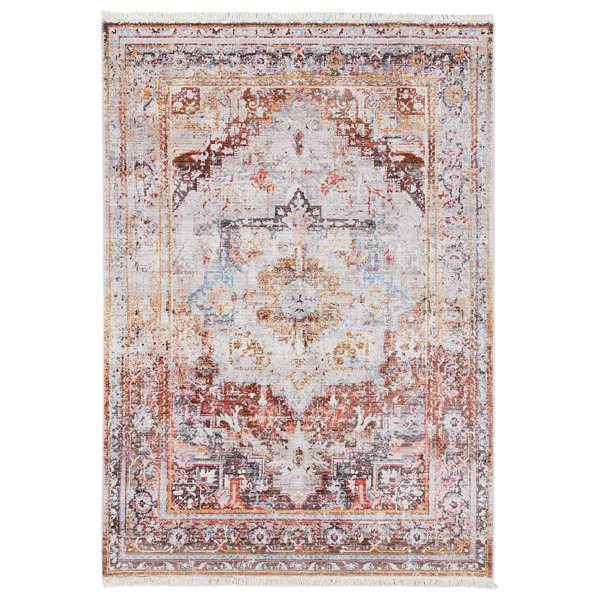 Bloomsbury Market Pingry Bright Looped Cream/Brown/Green Rug | Wayfair ...