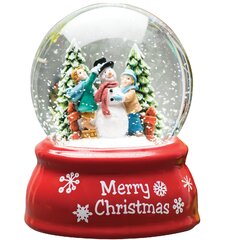 Lighted Base With Pump Details about   Snowman with birds In The Woods Snow Globe 