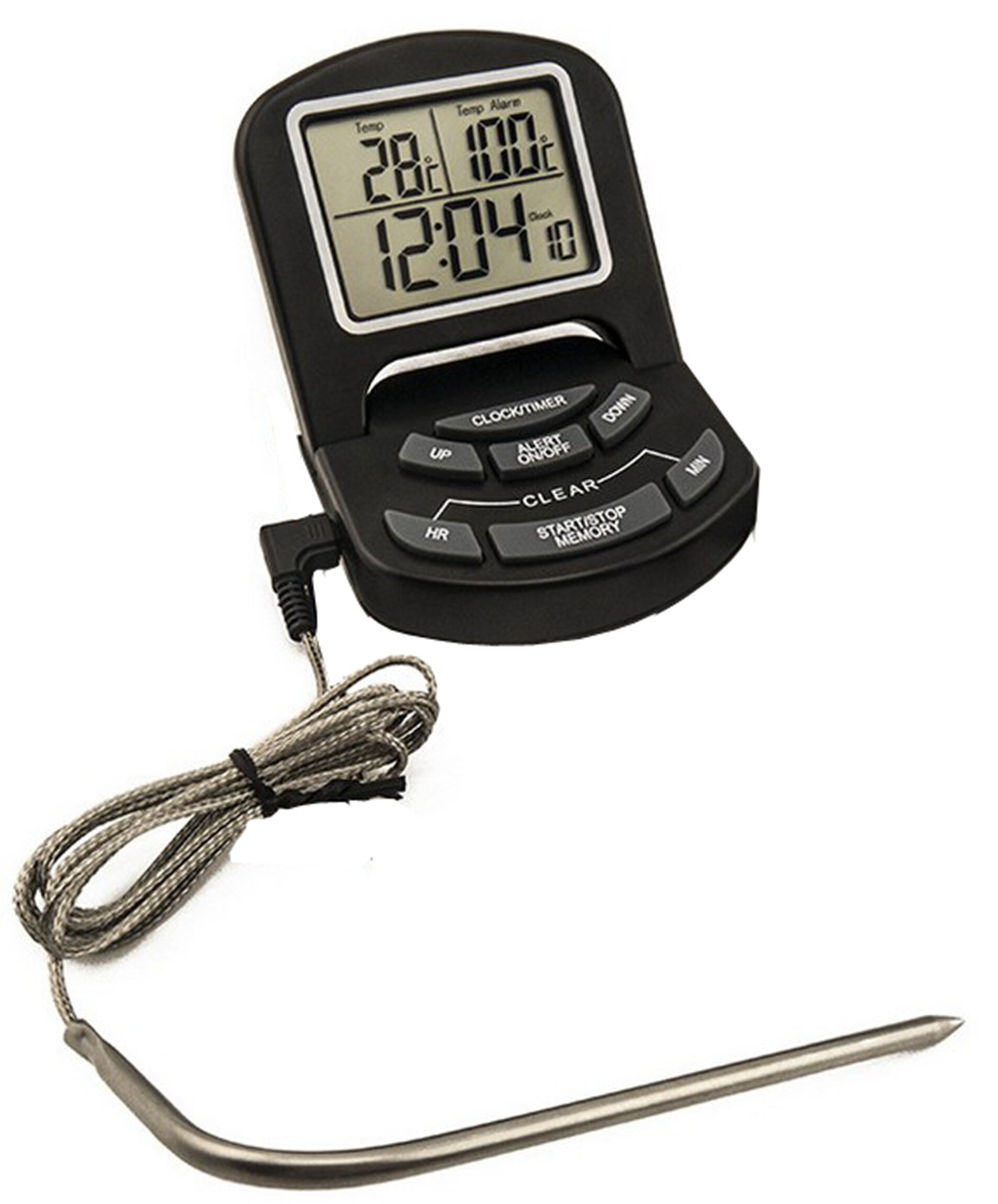 Fixturedisplays Digital Kitchen Probe For BBQ, Oven, Grill And Smoker With Timer Alarm 16810 | Wayfair
