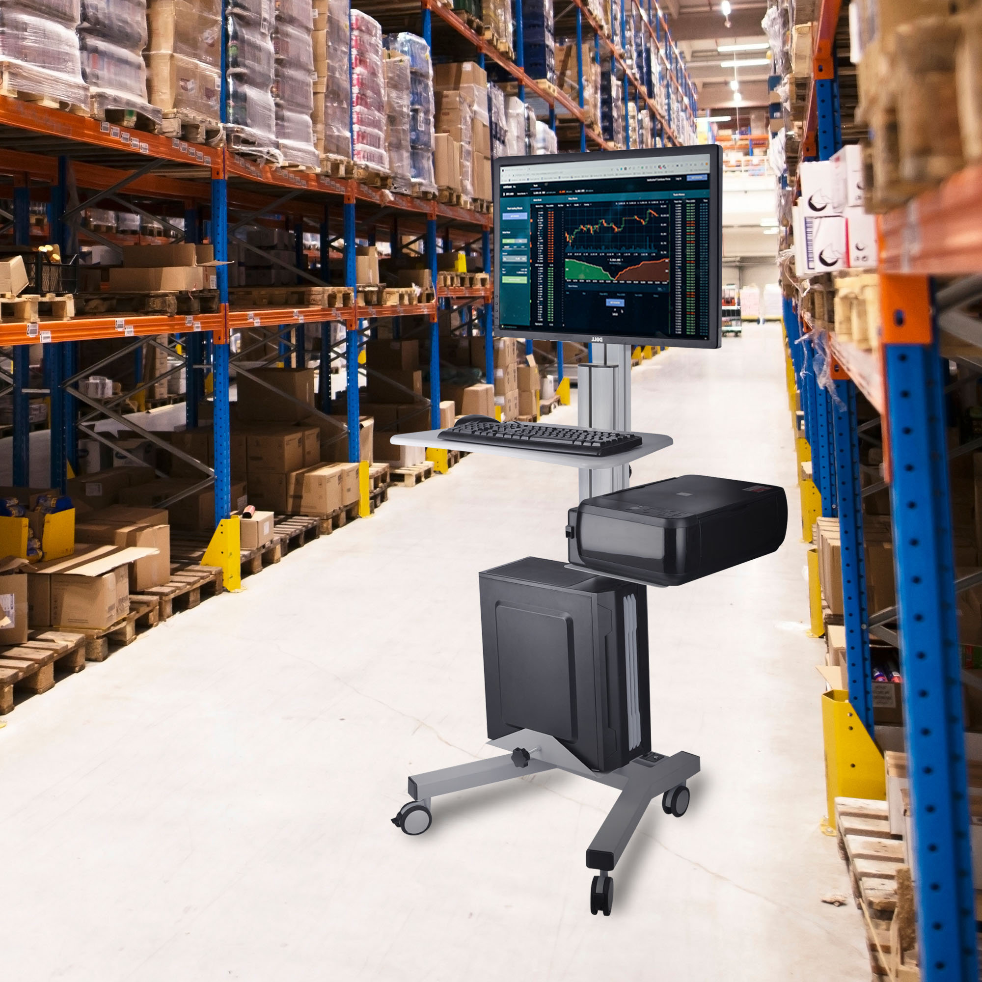 Adjustable Laptop Cart Wayfair