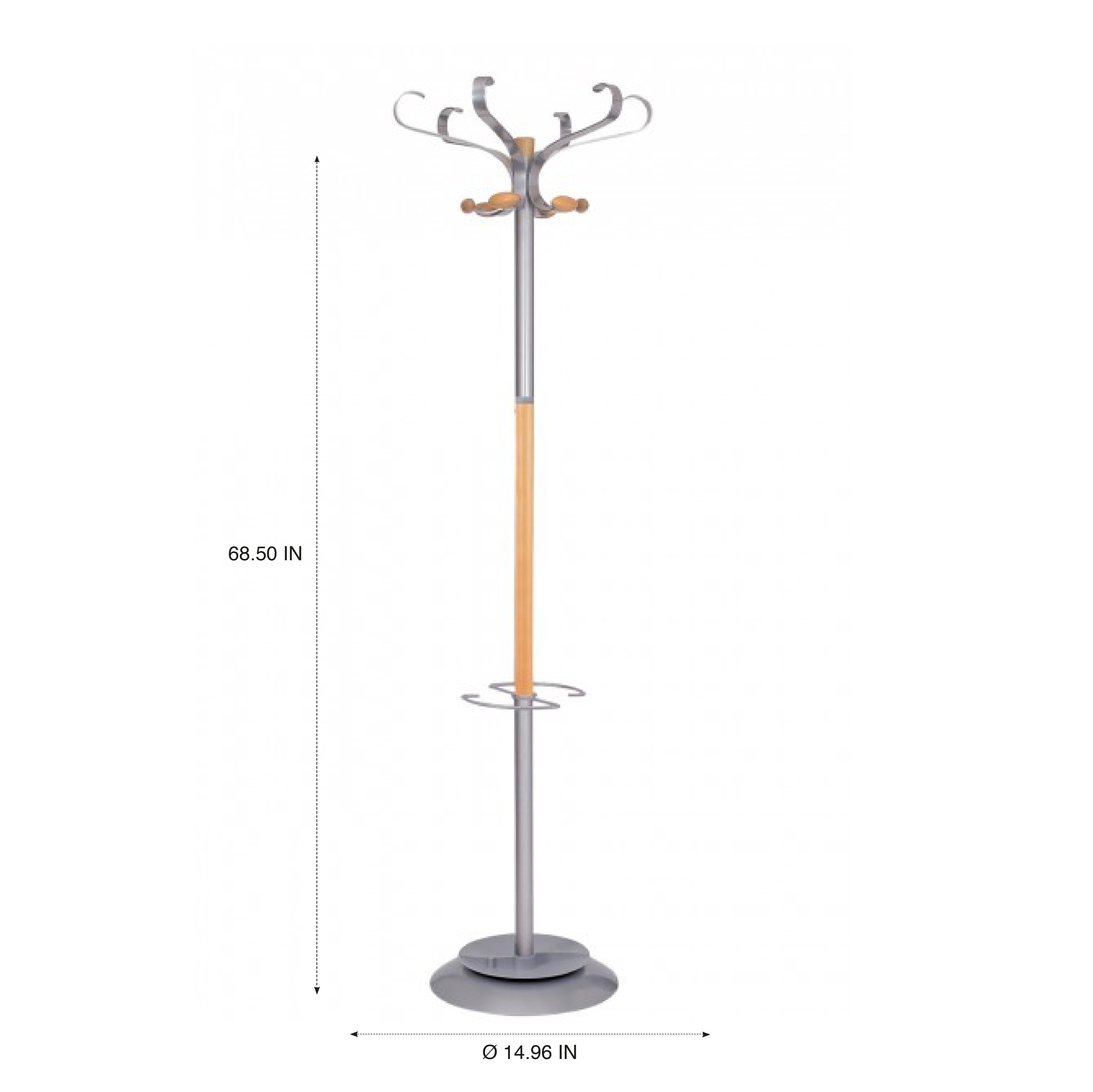 Alba 14.96'' Wide Metal Freestanding Coat Rack Wayfair