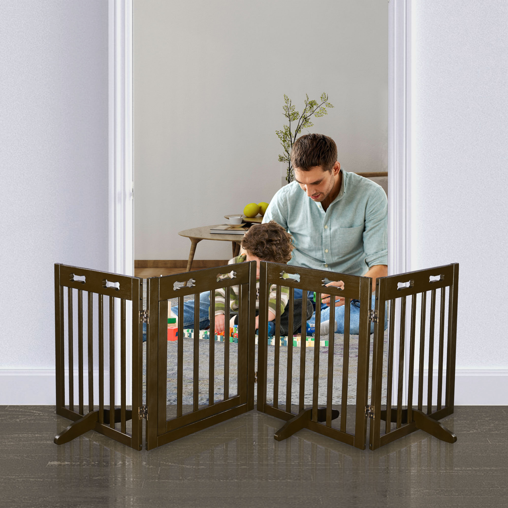 Tucker Murphy Pet™ Free Standing Dog Gate & Reviews Wayfair