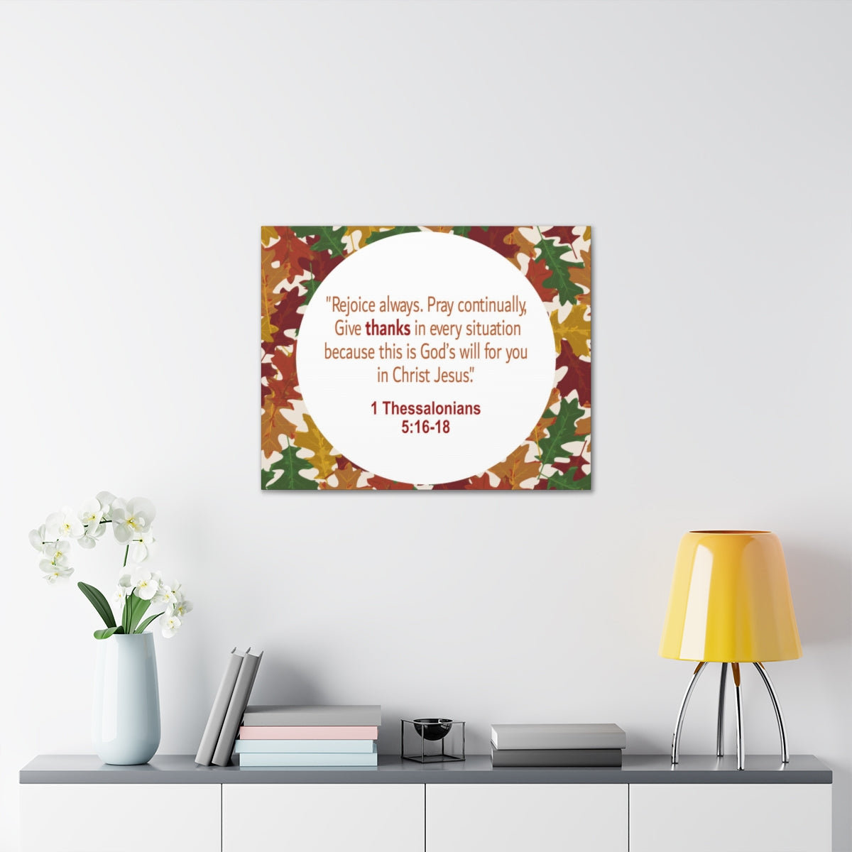 Trinx Rejoice Always 1 Thessalonians 5:16-18 Bible Verse - Wrapped ...