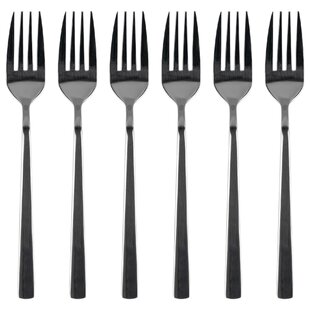 12Pcs 316 Stainless Steel Fork Round design Dinner Fork Set Supplies for Kitchen Dining Room Daily Use 